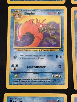 Vintage Pokemon Card Lot Rare Holo Vaporeon 12/64 1999 WOTC Jungle, Fossil LP/HP - Image 5