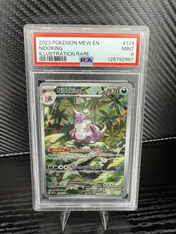 2023 Pokemon Mew en Nidoking Illustration Rare PSA 9 Card 174/165 - Image 1