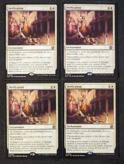 MTG Deification x4 RARE Playset MOM: The Aftermath NM/M Pack Fresh - Image 1