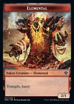 Elemental Token Dominaria United Near Mint MTG Magic DNA GAMES - Image 1