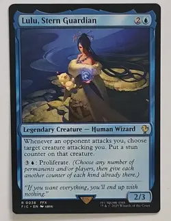 MTG FINAL FANTASY COMMANDER LULU, STERN GUARDIAN FIC 0038 RARE UNIVERSES BEYOND - Image 1