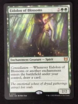 1x MTG Eidolon of Blossoms - Commander: Wilds of Eldraine (WOC) #124 - Magic - Image 1