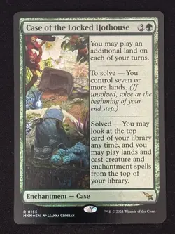 1x MTG Case of the Locked Hothouse (Foil) - Murders at Karlov Manor (MKM) #155 - Image 1