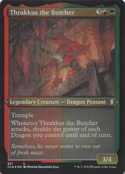 Thrakkus the Butcher (Foil Etched) Commander Legends: Battle for Baldur's Gate - Image 1