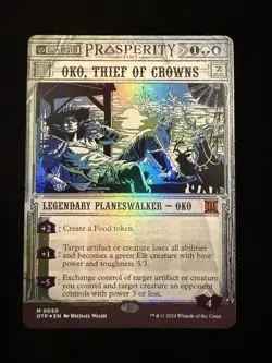 Oko, Thief of Crowns Outlaws of Thunder Junction: Breaking News Foil - Image 1