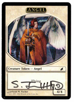Angel token Scourge Player Rewards Signed by artist Scott Fischer! - Image 1