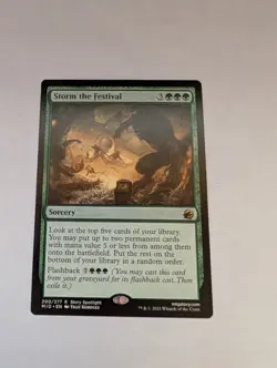 MTG Magic the Gathering Storm the Festival (200/553) Innistrad Midnight Hunt NM - Image 1