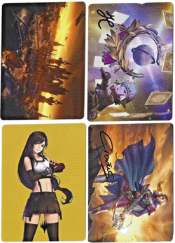 Final Fantasy Magic the Gathering Art Series Stamped Cards Lot - Image 1