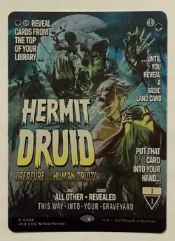 Hermit Druid Borderless Poster Foil - Innistrad Remastered MTG - Image 1
