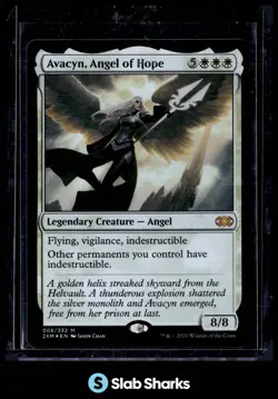 2020 MAGIC THE GATHERING DOUBLE MASTERS #008 AVACYN, ANGEL OF HOPE FOIL - Image 1