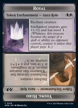 Royal/Young Hero Token Wilds of Eldraine Near Mint MTG Magic DNA GAMES - Image 1