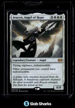 2020 MAGIC THE GATHERING DOUBLE MASTERS #008 AVACYN, ANGEL OF HOPE FOIL - Image 1