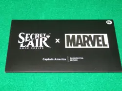 MTG SECRET LAIR X MARVEL'S CAPTAIN AMERICA RAINBOW FOIL EDITION MAGIC NEW SEALED - Image 1