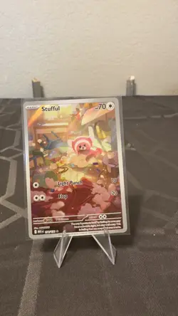 Pokemon TCG Stufful 154/132 Mega Evolution Illustration Rare MINT/Near Mint - Image 1