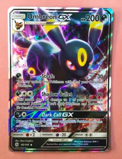 Umbreon GX 80/149 Sun & Moon Base Holo - Pokemon TCG English NM/LP - Image 1