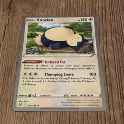 Snorlax 143/196 2023 World Championships Deck Variant Lost Origin Pokemon - Image 1