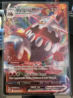 Heatran VMAX 026/189 Astral Radiance Ultra Rare Holo Pokemon TCG Card NM - Image 1