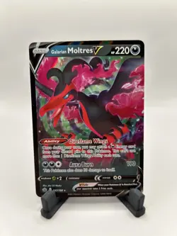 Pokemon Galarian Moltres V 097/198 SWSH Chilling Reign Holo NEAR MINT - Image 1