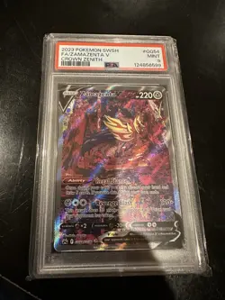 Pokemon TCG Zamazenta v Crown Zenith Galarian Gallery GG54/GG70 Graded PSA 9 - Image 1