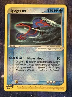Kyogre ex 001 Nintendo Power Magazine Black Star Promo Vintage 2003 Pokemon VLP - Image 1
