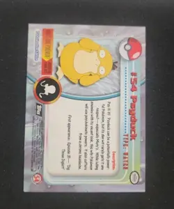 1999 Topps Pokemon TV Animation Series 1 - Psyduck #54 - Black Logo - Non-Holo - Image 2