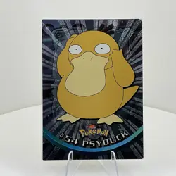 Psyduck #54 Textured Holo Foil, Vintage 1999 Topps Pokemon TV Animation Edition - Image 1