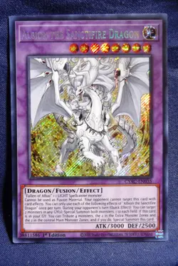 Albion the Sanctifire Dragon CYAC-EN035 Cyberstorm Access 1st Edition Secret VLP - Image 1