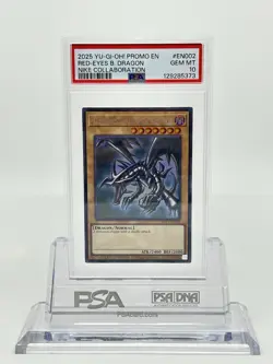 PSA 10 Yugioh Red-Eyes Black Dragon Nike Worlds Promo NKC1-EN002 Collaboration - Image 3