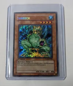 YuGiOh Skreech GLAS-EN086 Secret Rare 1st Edition LP - Image 1