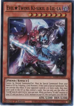Evil Twins Ki-Sikil & Lil-La - 1st Edition - Super Rare - RA04-EN037 - Yu-Gi-Oh! - Image 1