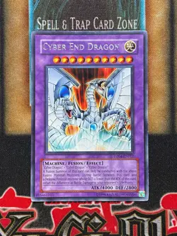 Yugioh Cyber End Dragon DP04-EN012 Rare MP - Image 1