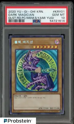 2020 Yu-Gi-Oh! Korean KRY01 Dark Magician Dlst Rd Pc Yugi PSA 10 GEM MINT - Image 1