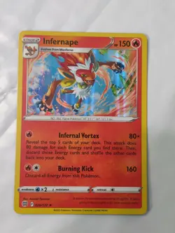 Infernape - 026/172 - Pokemon TCG: Brilliant Stars Holo Rare 2022 Card NM - Image 1
