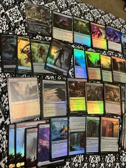 MTG Foundations Foil Cards Lot From Collector Box Lot Of 64 (as pictured) - Image 1