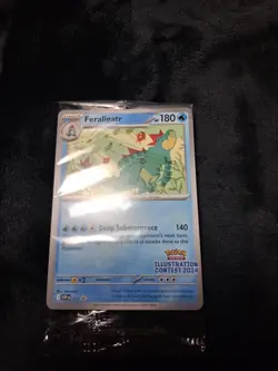 Feraligatr Pokemon Illustration Contest 2024 Promo SVP 213 Sealed Promo Card - Image 1