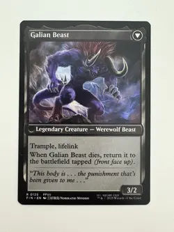 Vincent Valentine / Galian Beast MTG Magic the Gathering Card NM Near Mint FIN - Image 2