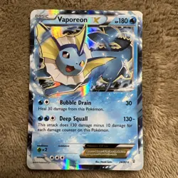 Pokemon TCG English Card Generations Vaporeon EX 24/83 Holo Rare HP - Image 1