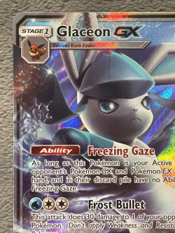 Glaceon GX SM147 Black Star Promo Full Art Holo Pokemon Card Near Mint - Image 3