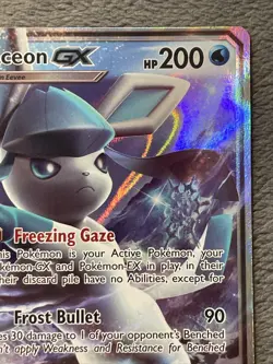 Glaceon GX SM147 Black Star Promo Full Art Holo Pokemon Card Near Mint - Image 4