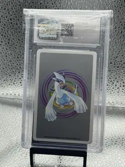 2000 POKEMON SILVER VERSION PLAYING CARDS ACE OF CLUBS CHIKORITA CGC 10 GEM MINT - Image 2