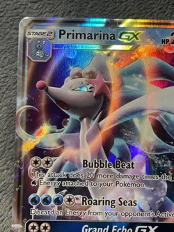 Primarina GX 42/149 Sun & Moon Full Art Rare Holo Pokemon Card 2017 - Image 5