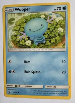 Pokemon Card Wooper Dragon Majesty 25/70 LP - Image 1