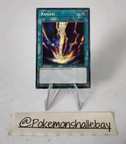 Raigeki TN19-EN010 *NM* Limited Edition Prismastic Secret Rare Yugioh Card - Image 1