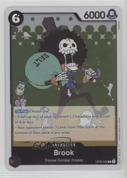 2023 One Piece Card Game: Wings of Captain OP06 R Brook #OP06-092 - Image 1