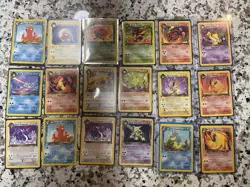 Pokemon Lot 18 Dark Edition Cards Team Rocket 1st Edition Charmeleon Alakazam - Image 1