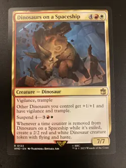 Dinosaurs On A Spaceship 0122 MTG Doctor Who Set Rare Card NM English - Image 1