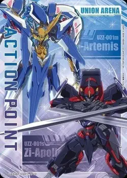 Union Arena UA34BT/CGD-1-AP10 Action point card Zi Artemis Zi Apollo AP Japanese - Image 1