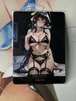 Akeno Highschool DxD hentai Anime Doujin Waifu Custom Art Card - Image 1