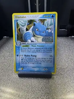 Blastoise 14/100 Stamped Holo Rare Ex Crystal Guardians Pokemon Card - Image 1