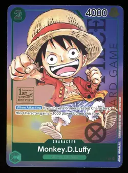 Monkey.D.Luffy (Anime Expo 2023) FOIL One Piece Promotion Cards NM - Image 1